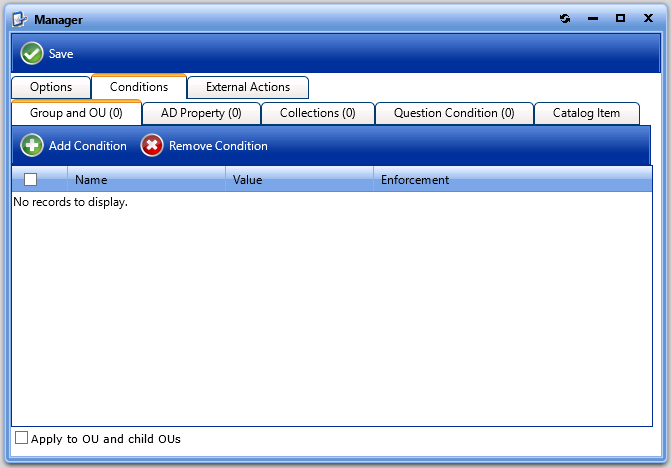 Conditions Tab of Workflow Step Properties Dialog Box